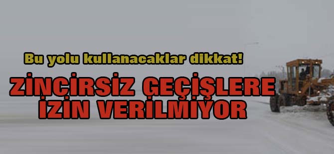 Akseki-Seydişehir Karayolunda Zincirsiz Araçlara İzin Verilmiyor