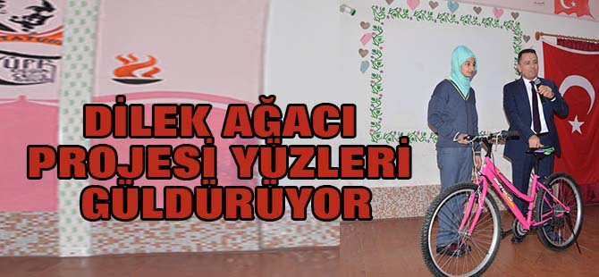 Dilek ağacı projesi yüzleri güldürüyor
