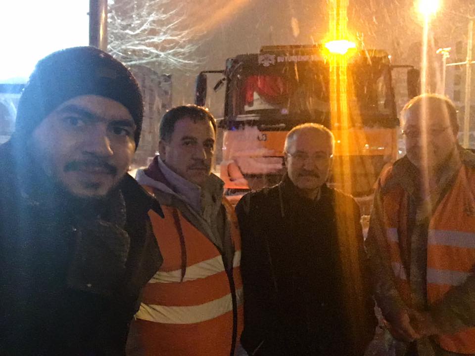 Büyükşehir Belediyesi'nin kar mesaisi devam ediyor