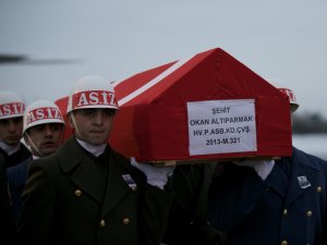 Şehit   Okan Altıparmak'ın naaşı Konya'ya getirildi