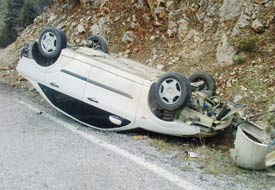 Beyşehir’de kazalar: 4 yaralı