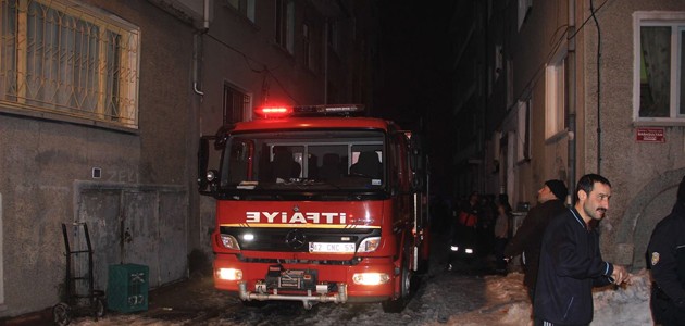 Konya'da Suriyelilerin yaşadığı evde yangın