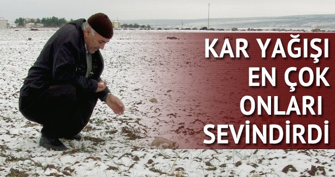 Kar Yağışı Çiftçileri Sevindirdi