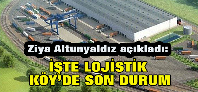Ziya Altunyaldız açıkladı: Lojistik Köy...