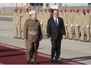 Fransa Cumhurbaşkanı Hollande Erbil'de