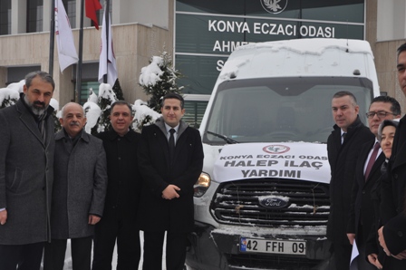 Eczacılardan halep’e ilaç yardımı