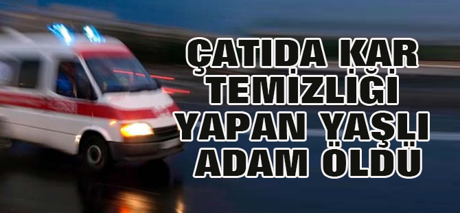 Çatıda Kar Temizliği Yapan Yaşlı Adam Öldü