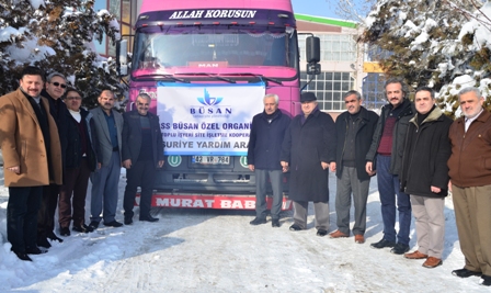 BÜSAN’dan Suriye’ye yardım yolda