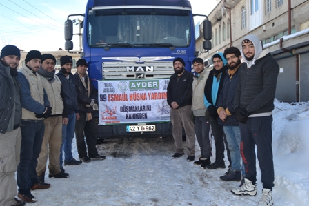 AYDER hız kesmeden yardımlarını sürdürüyor