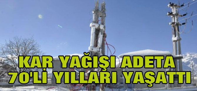 Kar Yağışı Adeta 70'li Yılları Yaşattı