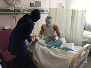 Suriyeliler Konya'da tedavi ediliyor