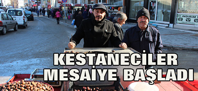 Kestaneciler mesaiye başladı
