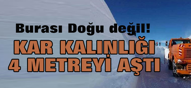Burası Doğu değil, Konya: Kar kalınlığı 4 metreyi aştı