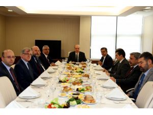 Kurtulmuş, RTÜK üyeleriyle bir araya geldi