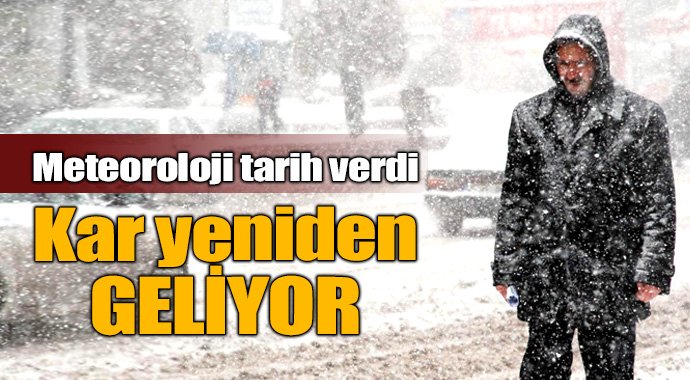 Meteoroloji Konya'yı uyardı: Kar yeniden geliyor