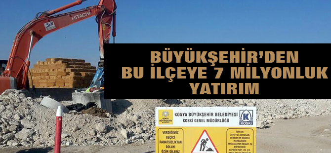 Altınekin’e 7 Milyonluk Kanalizasyon Yatırımı