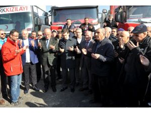 Ürgüp'ten Haleplilere iki tır yardım