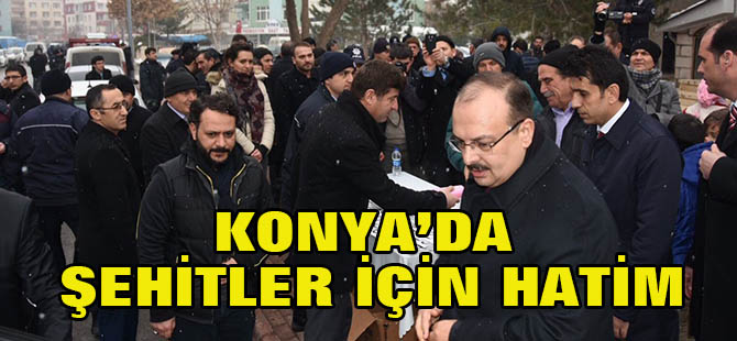 Konya Emniyeti Şehitler İçin Hatim Okuttu