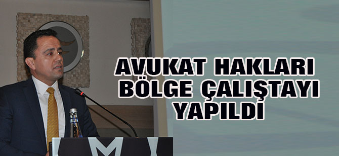 Avukat Hakları Bölge çalıştayı yapıldı