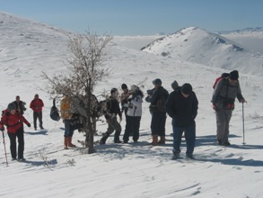 Bir kış günü Erenkilit zirvesinde