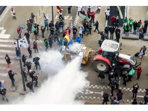 AB Konseyine süt tozuyla protesto