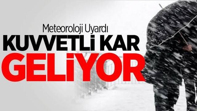 Konya'a kar yeniden geliyor