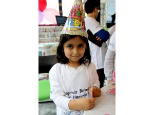 Lösemili çocuklar doğum günü partisinde buluştu