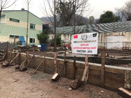 Konya’dan Pakistan’a Camii inşaatı