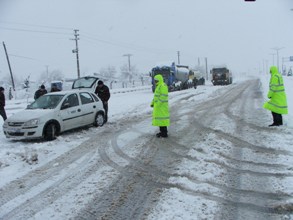 Akşehir'de kar yağışı