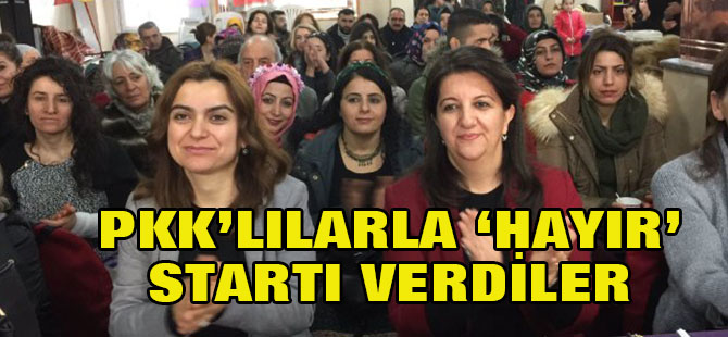 HDP'den teröristlerle 'hayır' kampanyası