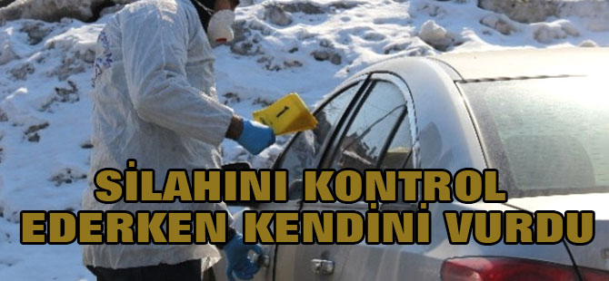 Silahının Emniyetini Kontrol Ederken Kendini Vurdu