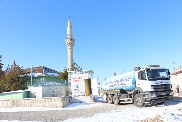 Karatay Belediyesi'nden tatlı su hizmeti