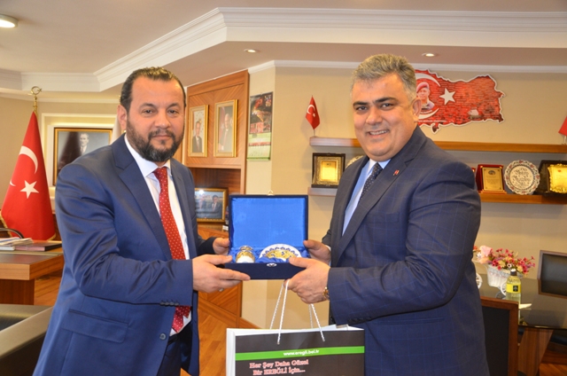 Rektör Akgül'den  Başkan Özgüven’e veda ziyareti