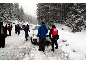 Kartalkaya ve Abant'ta yoğunluk