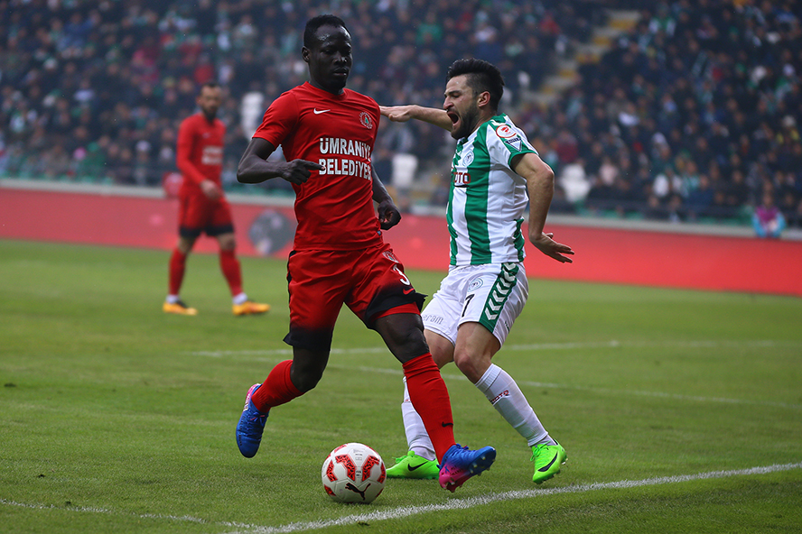 Atiker Konyaspor:2-Ümraniyespor:1! Konyaspor çeyrek finalde