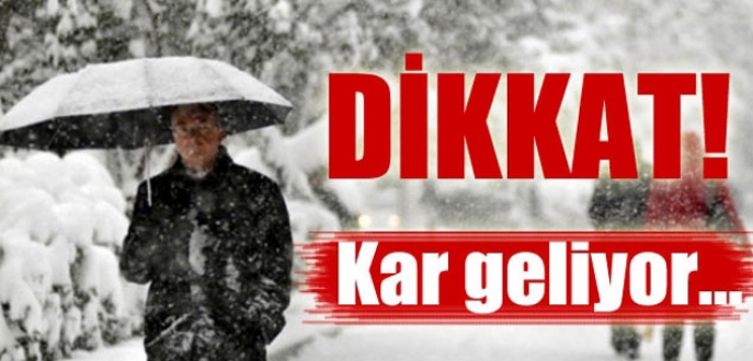 Meteoroloji yine uyardı: Kar geliyor