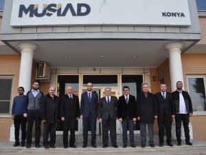 NEÜ’den MÜSİAD Konya Şube Başkanı Okka’ya ziyaret
