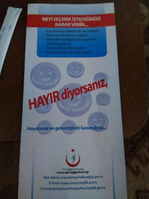Sağlık afişi tepkilere neden oldu
