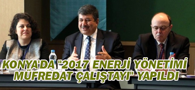 Konya'da "2017 Enerji Yönetimi Müfredat Çalıştayı" Yapıldı