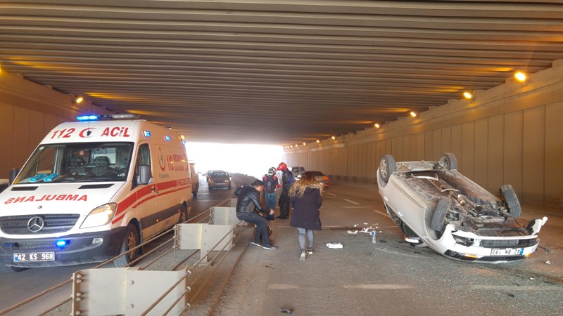 Ters Dönen Otomobildeki Kız Çocuğu Öldü