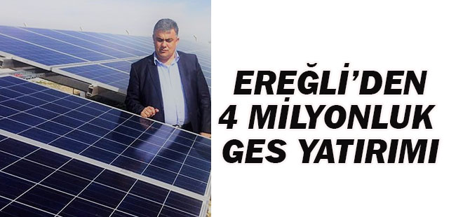 Ereğli Belediyesi'nden 4 Milyonluk Ges Yatırımı