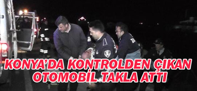 Kontrolden Çıkan Otomobil Takla Attı: 2 Yaralı