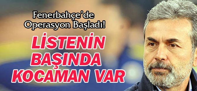 Fenerbahçe'de Operasyon Başladı!