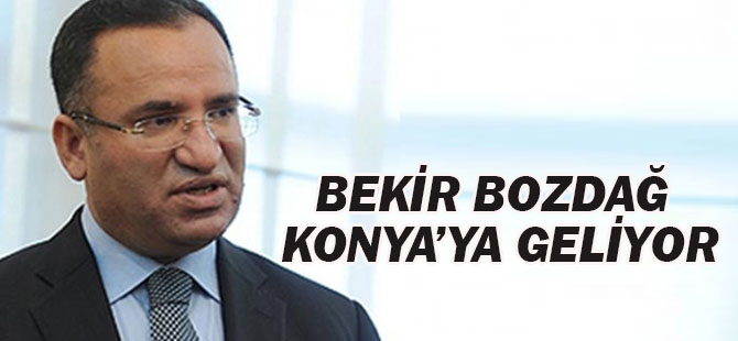 Bekir Bozdağ Konya'ya geliyor