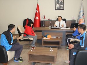 Şampiyon Özel Sporculardan Ersöz’e ziyaret