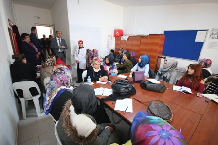 Özaltun, KOMEK kursiyerleriyle buluştu