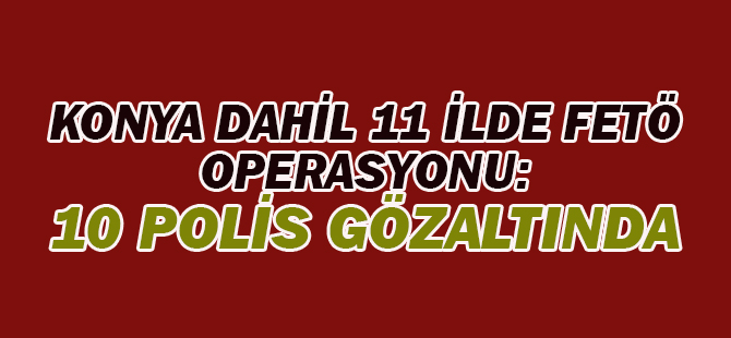 FETÖ’ye 11 ilde eş zamanlı operasyon