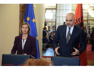 AB Yüksek Temsilcisi Mogherini Arnavutluk'ta