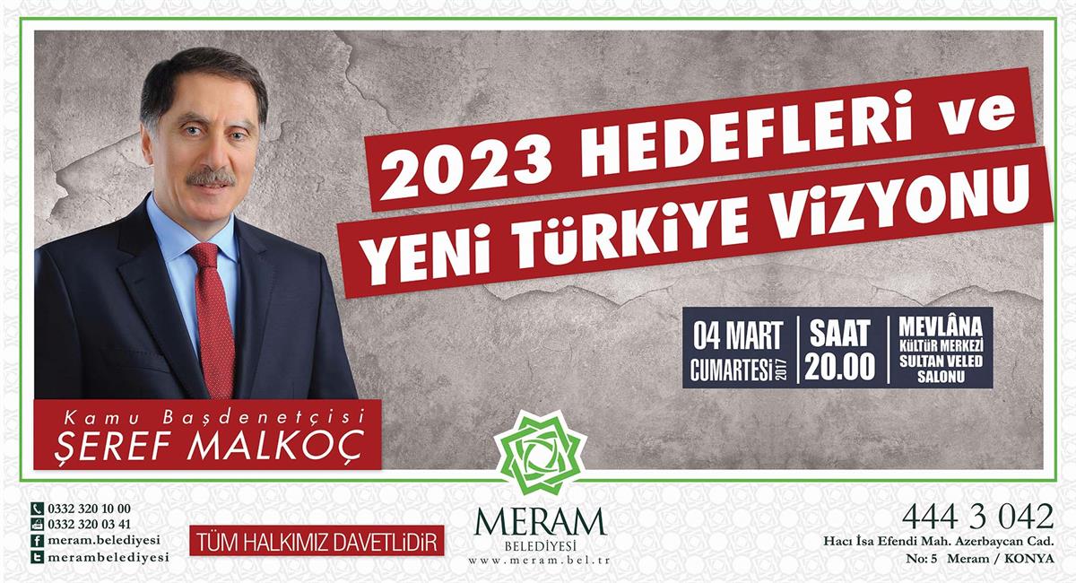Malkoç, “Yeni Türkiye Vizyonu”nu anlatacak