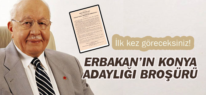 İlk kez göreceksiniz! Erbakan'ın adaylık broşürü